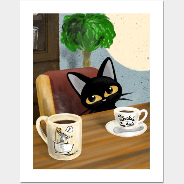 Cute visitor Wall Art by BATKEI